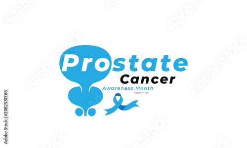Prostate Cancer Awareness Month. background, banner, card, poster, template, September month. Vector illustration.