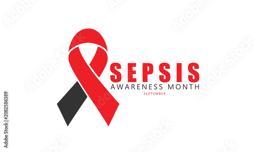 Sepsis Awareness Month. background, banner, card, poster, template, September month. Vector illustration.