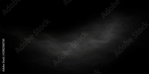 Foto Abstract White Smoke Swirling on Black Background with Dark Mist Cloud Texture a