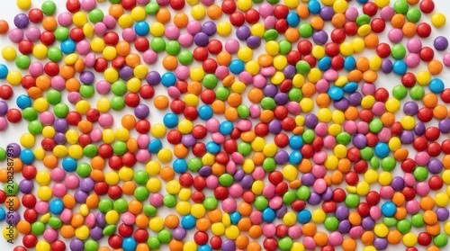 Colorful Candy Sprinkles Texture for Confectionery and Dessert Design.