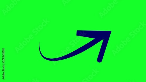 Professional Green Screen Animated Arrow Overlay Motion Graphic for Business Infographics Corporate Presentations HD 4K