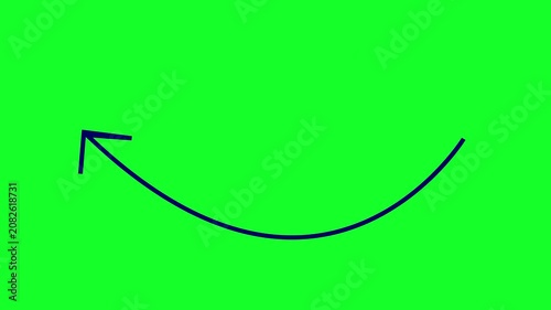 Modern Green Screen Business Arrow Overlay Animation for Presentations Advertising and Video Editing HD 4K