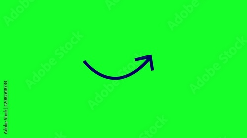 Professional Green Screen Animated Arrow Motion Graphic with Chroma Key for Commercial Business Projects HD 4K