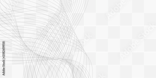 Abstract gray glowing frequency sound wave technology curve lines background. illustration design element in concept of music, party, technology, modern, wallpaper, business card, banner, flyers 