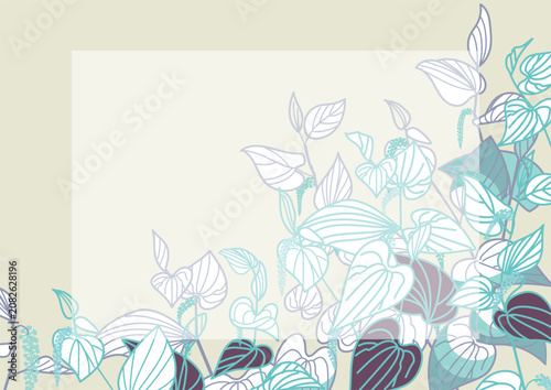 Bild auf Leinwand Background illustration for Hangesho
