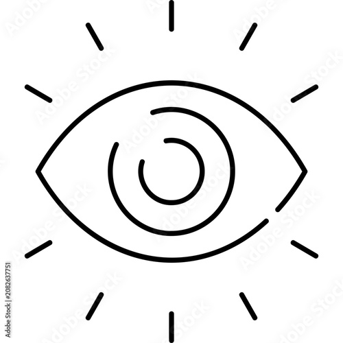 Obraz na płótnie Line Art Vision Icon