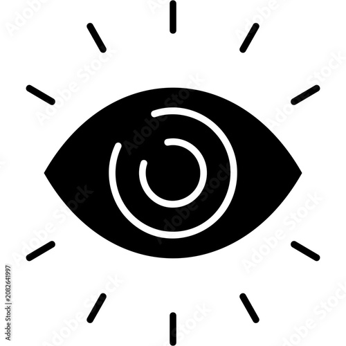 Fotografie Glyph Solid Vision Icon