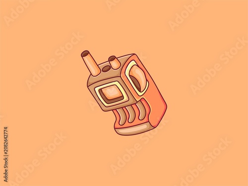 Walkie Talkies Cartoon Vector Icon Illustration