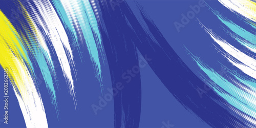 Abstract Brush Background with Sporty Style and Halftone Effect. eps 10