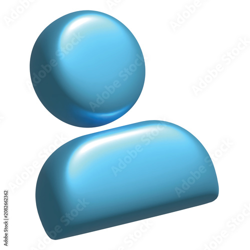 3d user people icon 