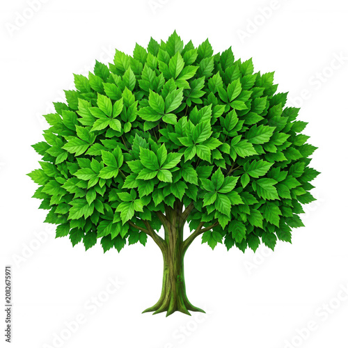 Green Leafy Tree Transparent Background