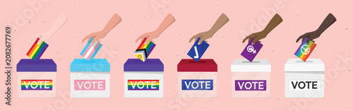 Diverse voting rights representation vector element set