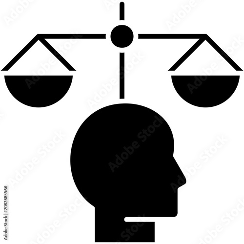 Фотография Glyph Solid Judgment Icon