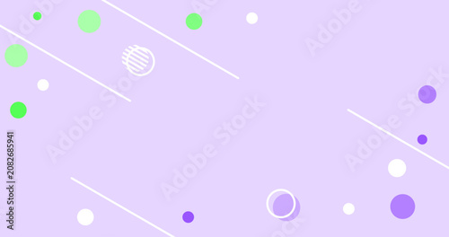 Flat background with Confetti for UI design