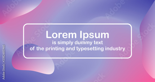 Fluid Shapes Vibrant Purple Gradient Background Vector Abstract Illustration for Web Banner Design