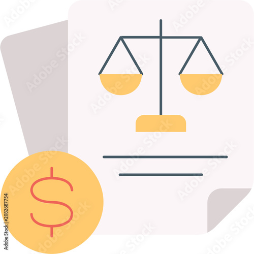 Obraz na plátně Balance Sheet Illustration
