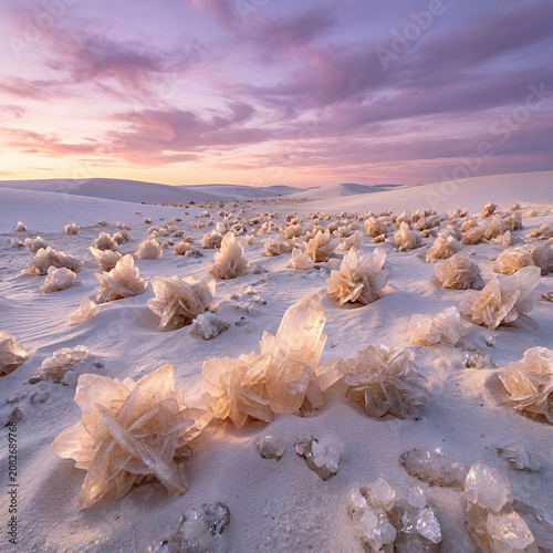 Desert rose in dunes