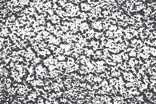 Abstract black and white grunge background . Monochrome vector texture