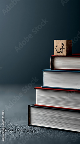 AI Symbol on Books: A minim...