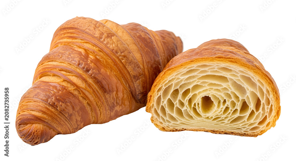 Fototapeta premium croissant pastry stack