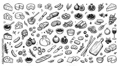 Photos Charcuterie board elements