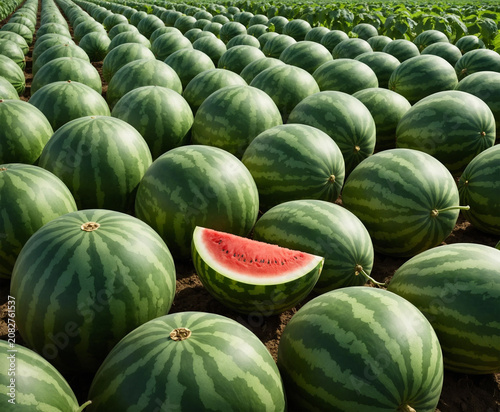 Watermelon orchard, looks delicious.