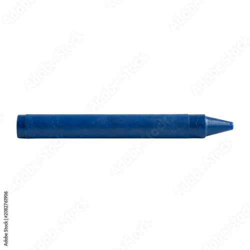 Canvastavla Single dark blue wax crayon