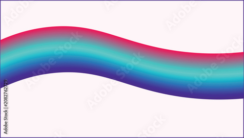 Obraz na płótnie Title (Exactly 118 characters): Abstract geometric background with curved gradie