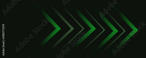 Green and dull green arrows pointing to the right emphasis on a topic presentation background