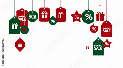 christmas sale tags