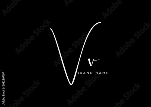 VV letter beauty cursive handwriting logo. vector logo| abstract logo| minimalist logo| brand identity| calligraphy design.