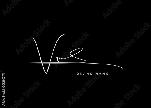 VV letter beauty cursive handwriting logo. vector logo| abstract logo| minimalist logo| brand identity| calligraphy design.