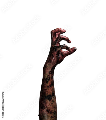Zombie hand. Halloween theme concept.