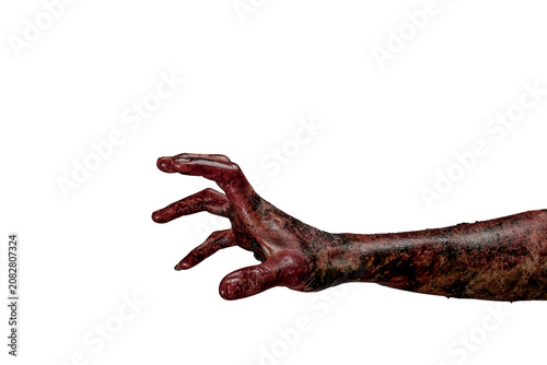 Zombie hand. Halloween theme concept.