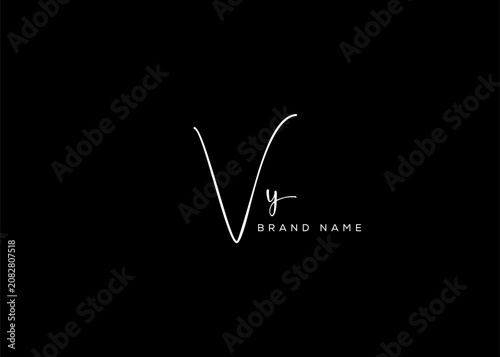 VX letter beauty cursive handwriting logo. vector logo| abstract logo| minimalist logo| brand identity| calligraphy design.