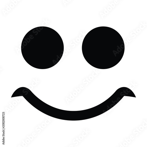 Фотография Smiling face emoticon symbol icon black