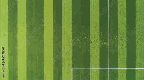 Vector illustration of abstract green cracked paint texture on vertical panels close up