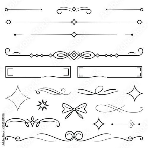 a large collection of old western design elements, vintage embellishments, decorative borders, divider lines, engraved ornaments, rustic flourishes, retro frames, classic scrollwork, antique typograph