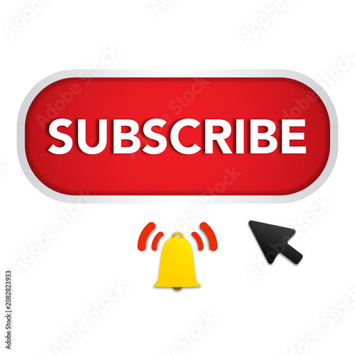 Red Subscribe Button Icon