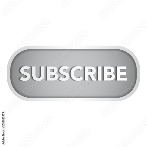 Glossy Subscribe Button Design