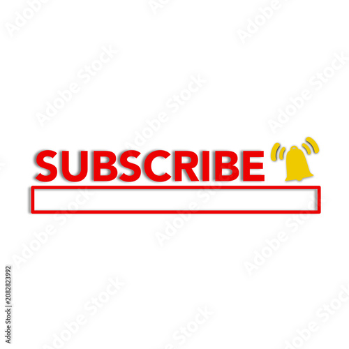Red Subscribe Button Icon