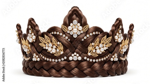 golden crown isolated on white