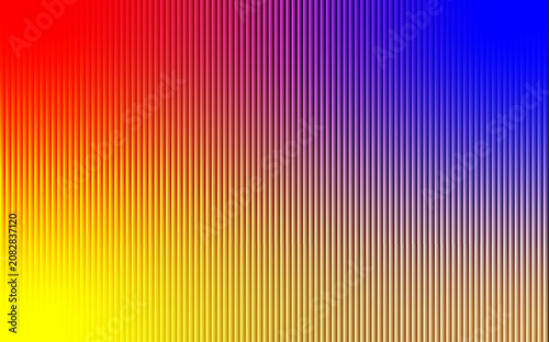 Vertical Red Yellow Blue Gradient Stripes with Subtle 3D Effect abstract background