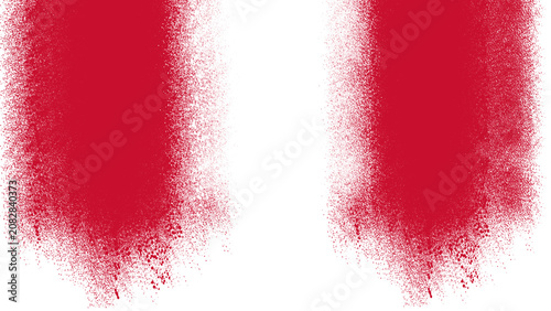 Bild auf Leinwand Peru Flag Classic Vertical Stripe Spray Paint PNG, Red White Powder Texture Over
