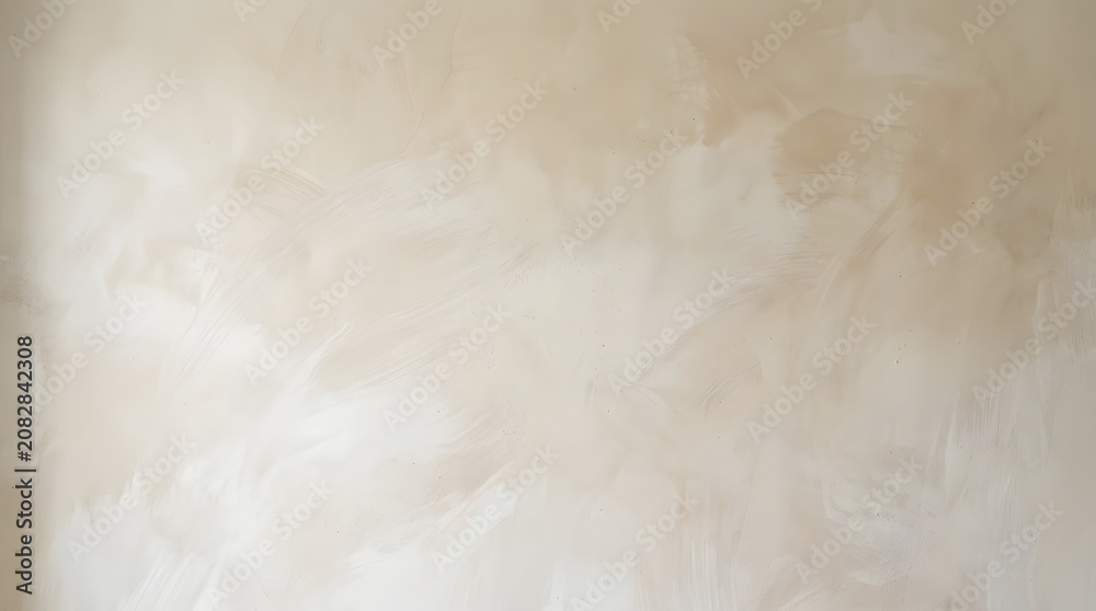 Obraz premium Limewash Plaster Background Full Frame Textured Beige Wall.