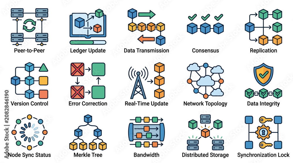 Fototapeta premium Technology Network Data Flow Systems.