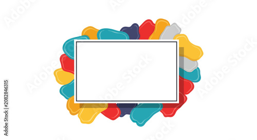 Modern Abstract Geometric Background Vector Illustration with Dynamic Blue Gradient Shapes for Corporate Design