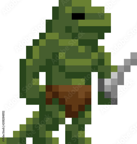 A lizard man warrior fantas...
