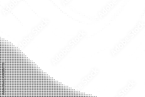 Black halftone dot pattern gradient texture isolated on transparent background, Vector, illustration
