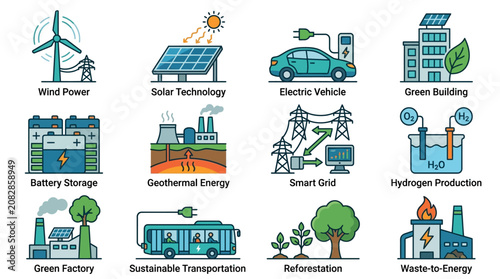 Modern Sustainable Energy Solutions Illustrated Guide to Renewable Technologies Green Innovations and Eco Friendly Systems